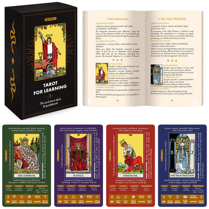 Learning Tarot Deck (112-Page Guide)