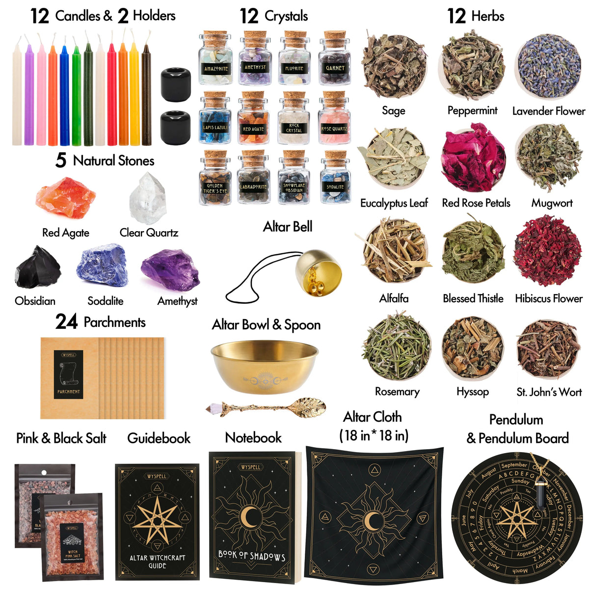 77 PCS Witchcraft Kit