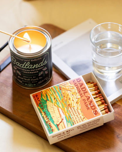 Badlands Vintage National Park Cabin Matches