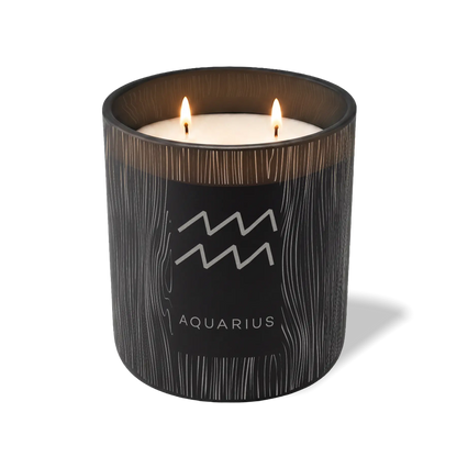 Aquarius Symbol | 12 oz Candle