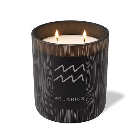 Aquarius Symbol | 12 oz Candle