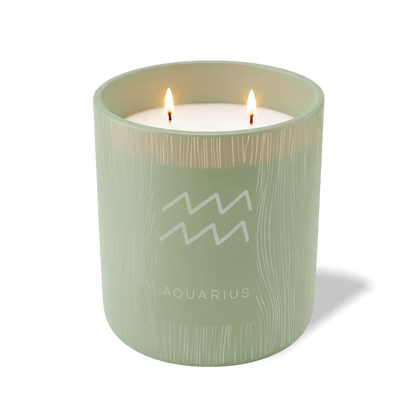 Aquarius Symbol | 12 oz Candle